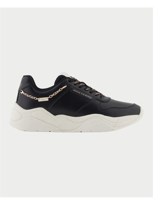 Armani Exchange women's sneakers with chain ARMANI EXCHANGE | XW001617-AF17443MC005